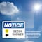 Signmission Decon Shower (Left Arrow) Sign With Symbol, 7 in W x Rectangle, Vinyl Decal OS-2PACK-NS-D-57-L-10952 - alternate 4
